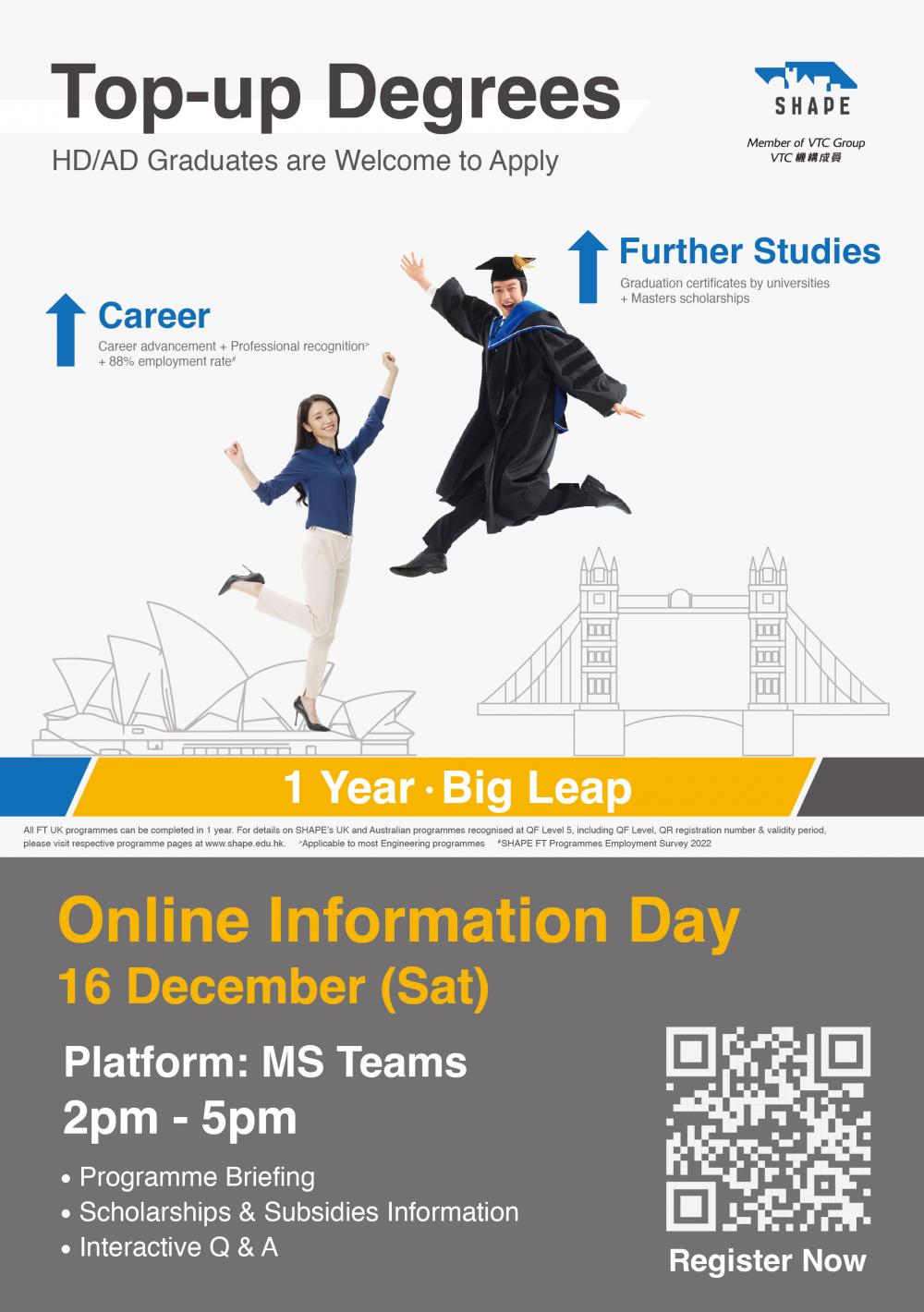 Topup Degrees Information Day (16 Dec 2023) SHAPE